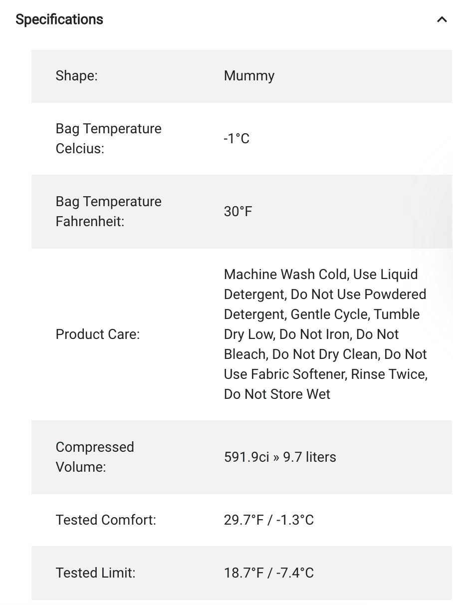 Women's Trestles Elite Eco 30° F Sleeping Bag - Long